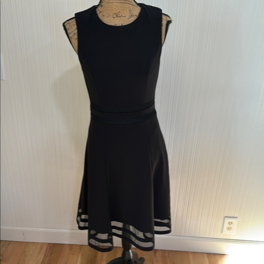 WHBM Black Midi Dress